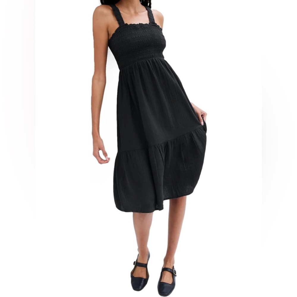 GAP Smocked Midi Dress